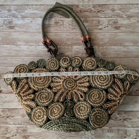 Anthropologie Sand N' Sun Woven Beach Tote Bag - Picture 7 of 7